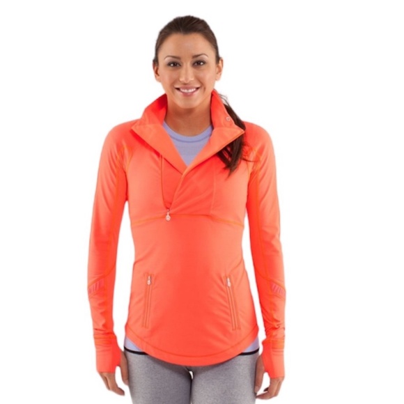 lululemon athletica Tops - Lululemon Run: Reflect Pullover in Light Flare Size 4